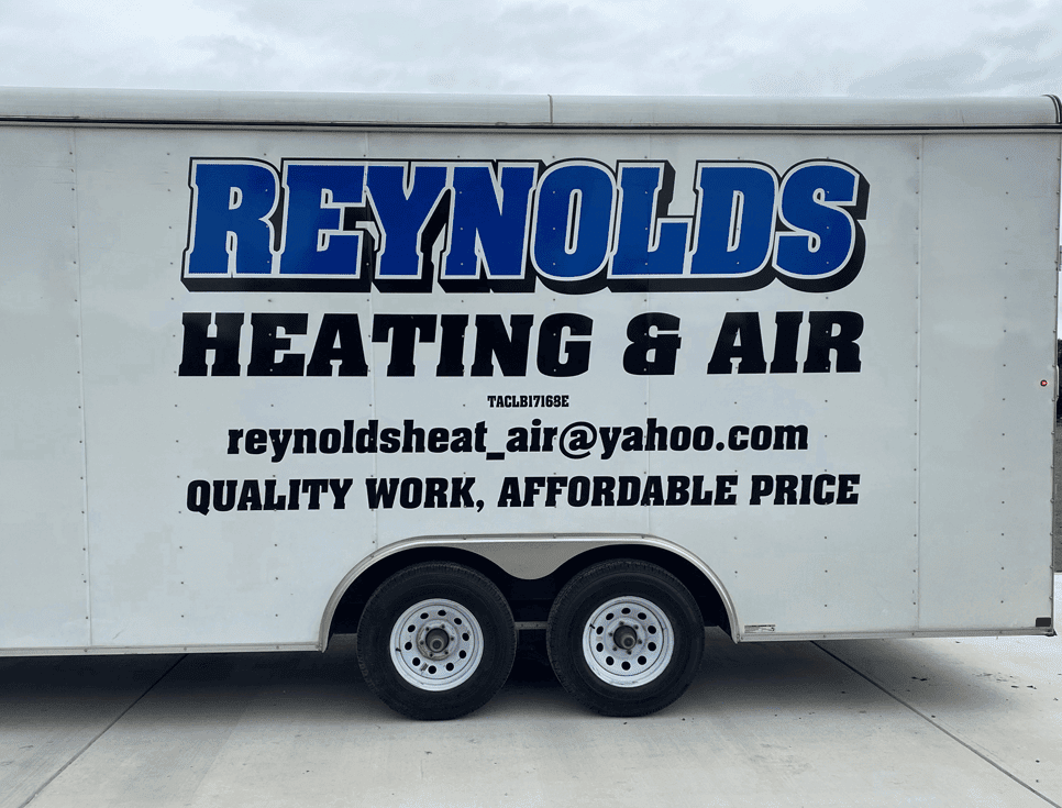 Reynolds Heating & Air work trailer